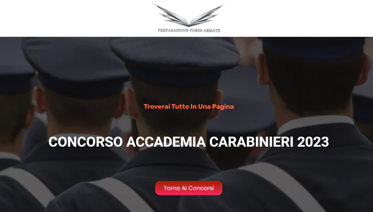 Kit accademia carabinieri Preparazione Forze Armate